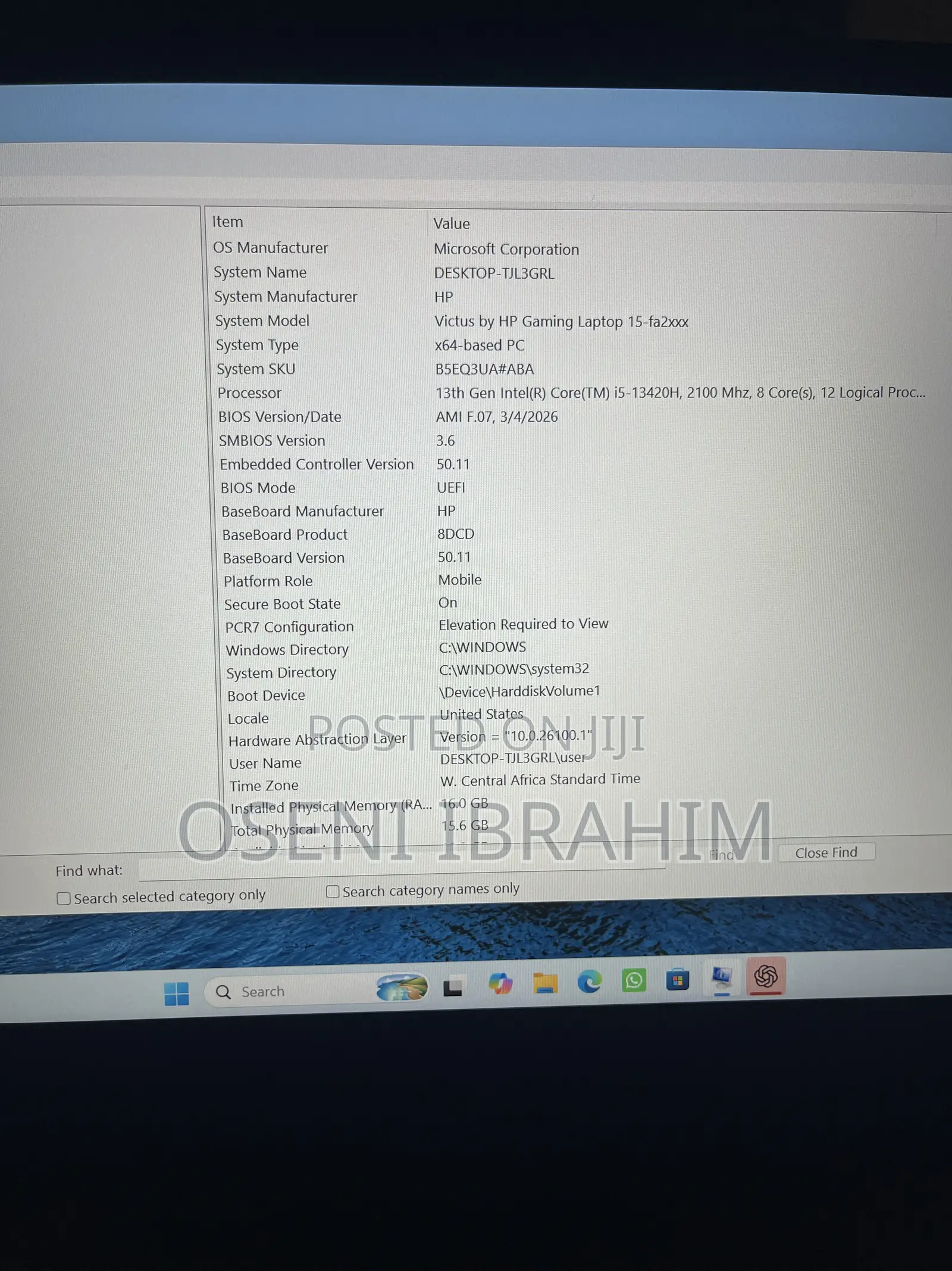 Desktop Computer HP Victus 15L 16GB Intel Core i5 SSD 512GB