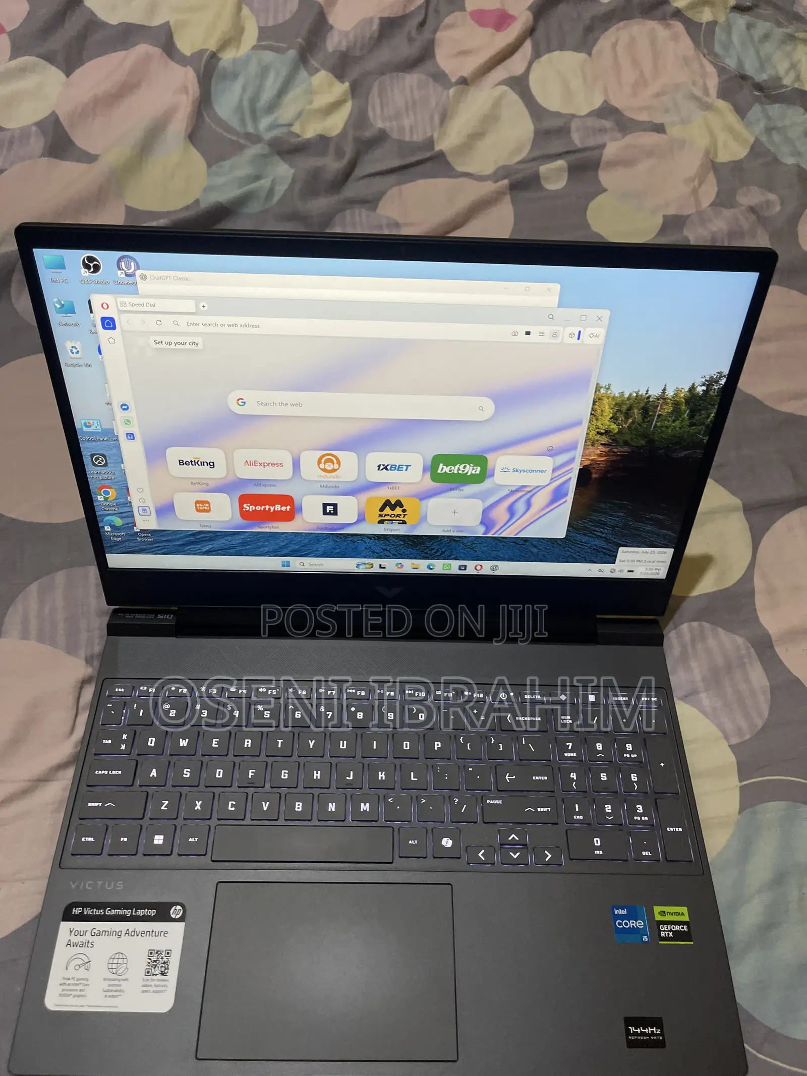 Desktop Computer HP Victus 15L 16GB Intel Core i5 SSD 512GB