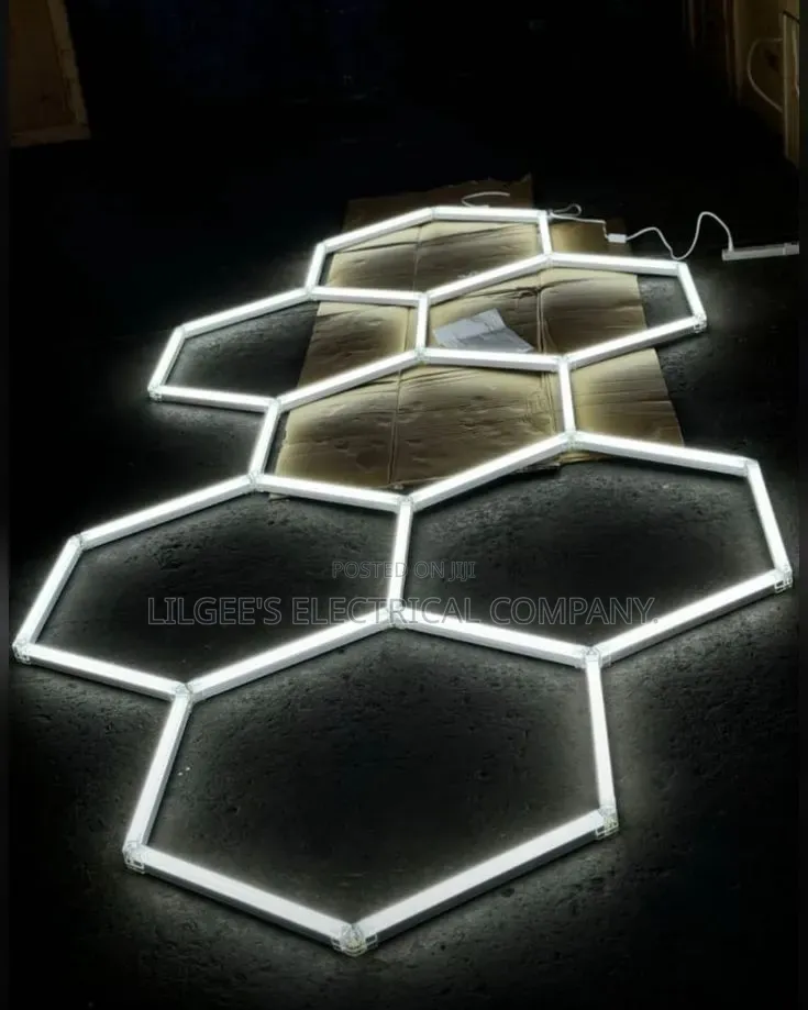 Hexagonal Led Light for Barbershop,garage,studios Etc