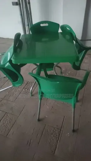 Bar Table and Chairs (Iron Legs)