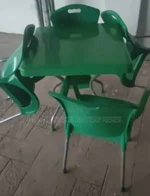 Bar Table and Chairs (Iron Legs)