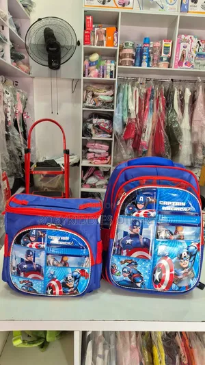 2in1 Character 16inches School Bag With Lunch Box