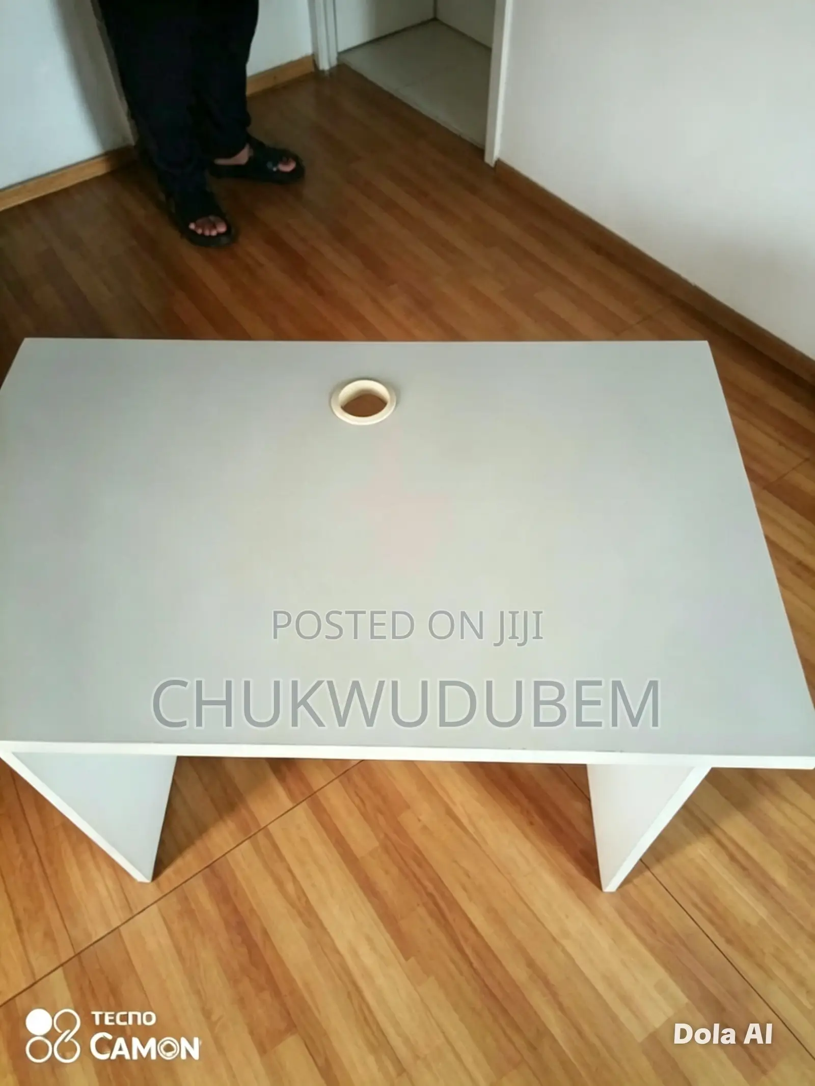 Neat White Study Table/Work From Home Desk