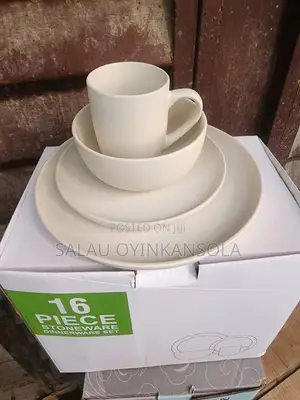 16pcs White Dinner Set
