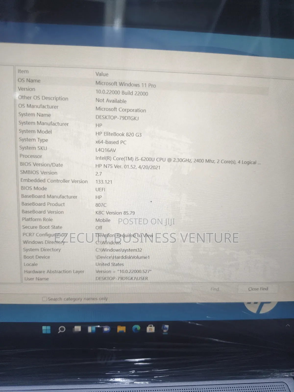Laptop HP EliteBook 820 G3 8GB Intel Core i5 SSD 256GB