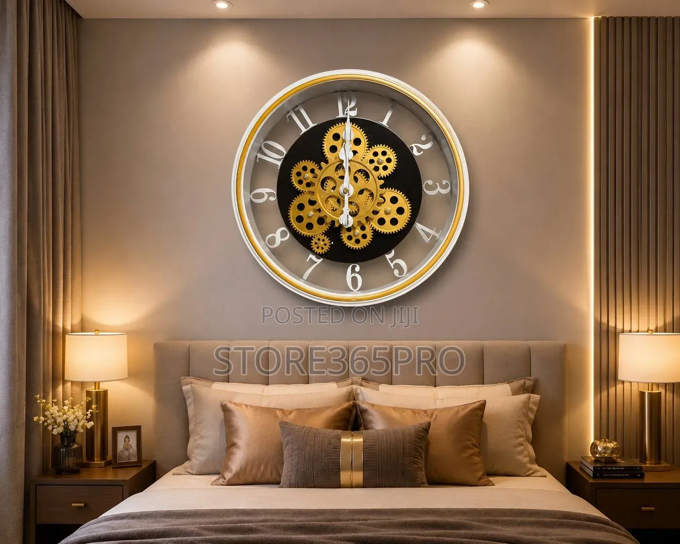 Big Luxury Wheel Wall Clock