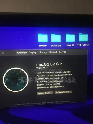 Laptop Apple MacBook 2013 8GB Intel Core i5 SSD 128GB