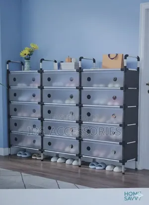 3 Column Dustproof Shoe Rack