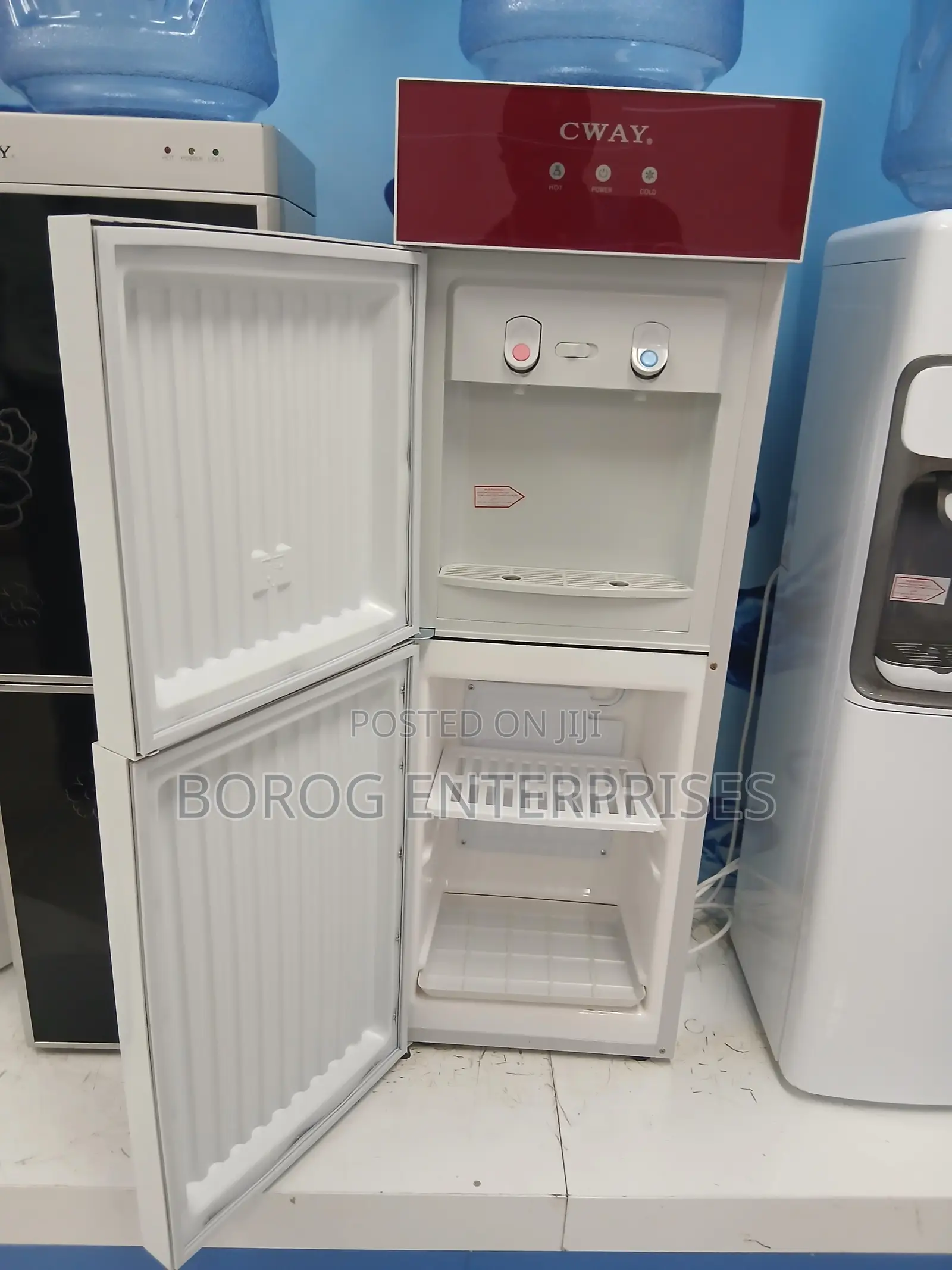 CWAY 2 Tap Water Dispenser With Fridge-Hd-1258d