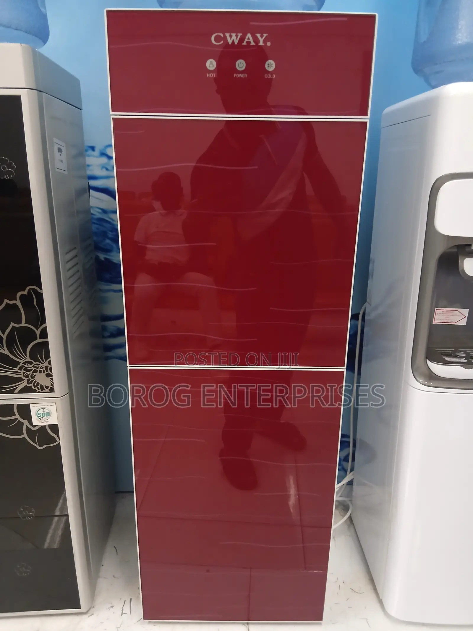 CWAY 2 Tap Water Dispenser With Fridge-Hd-1258d
