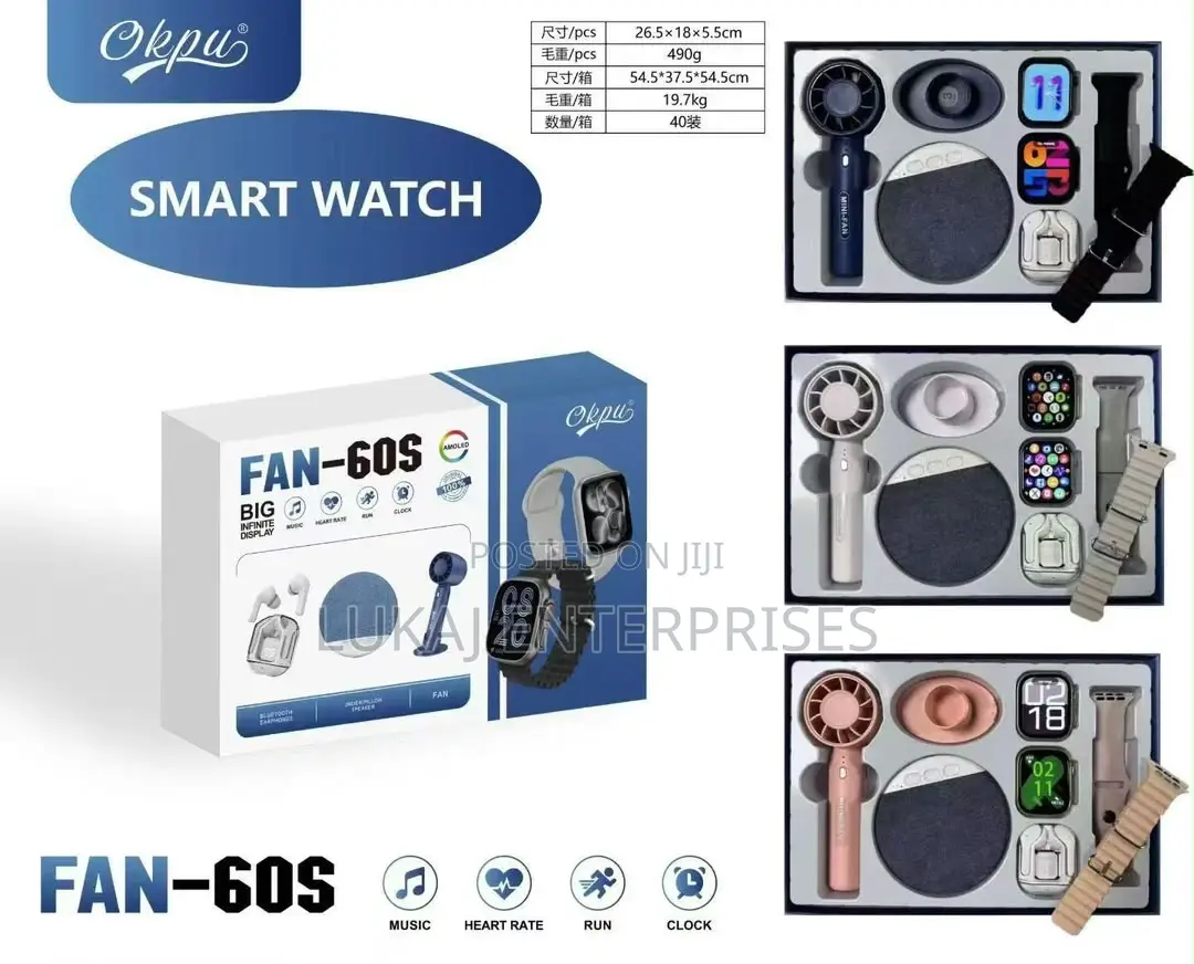 2smartwatch With Fan Set