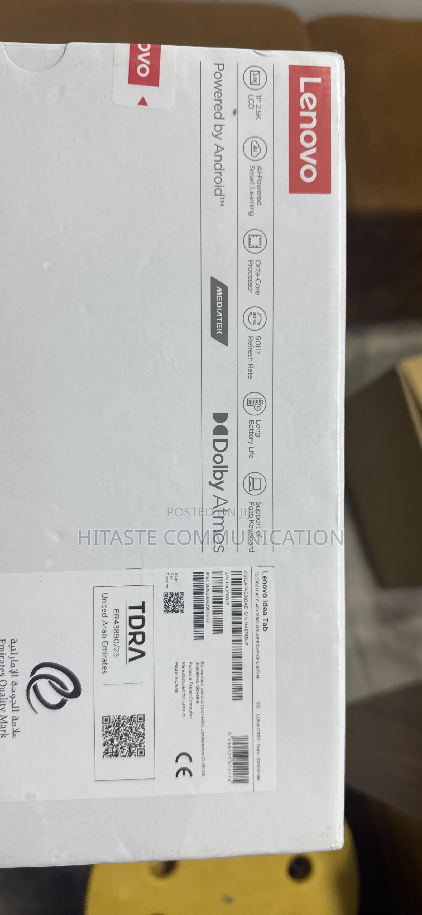 New Lenovo Idea Tab 128 GB Gray