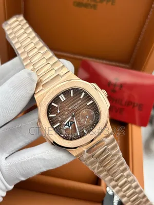 Luxury Patek Philippe Nautilus With a Signature Blue Sunburst Dial
