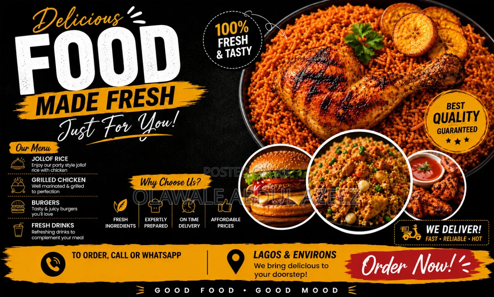 I Will Design Professional WhatsApp Status Ads in 24hrs