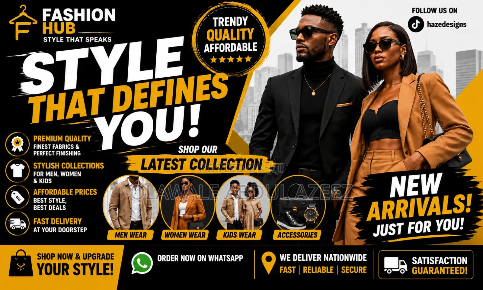 I Will Design Professional WhatsApp Status Ads in 24hrs