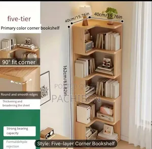 Tall Corner Bookshelf