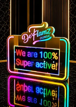 Digital Display Board Gold Design