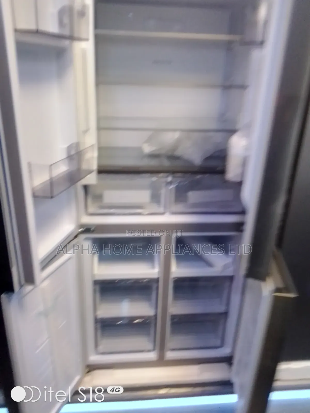LG Side-by-Side Refrigerator 550L Silver Colour