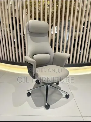 Brand New Luxury Tan Leather Boss Chair With Ergonomic Support