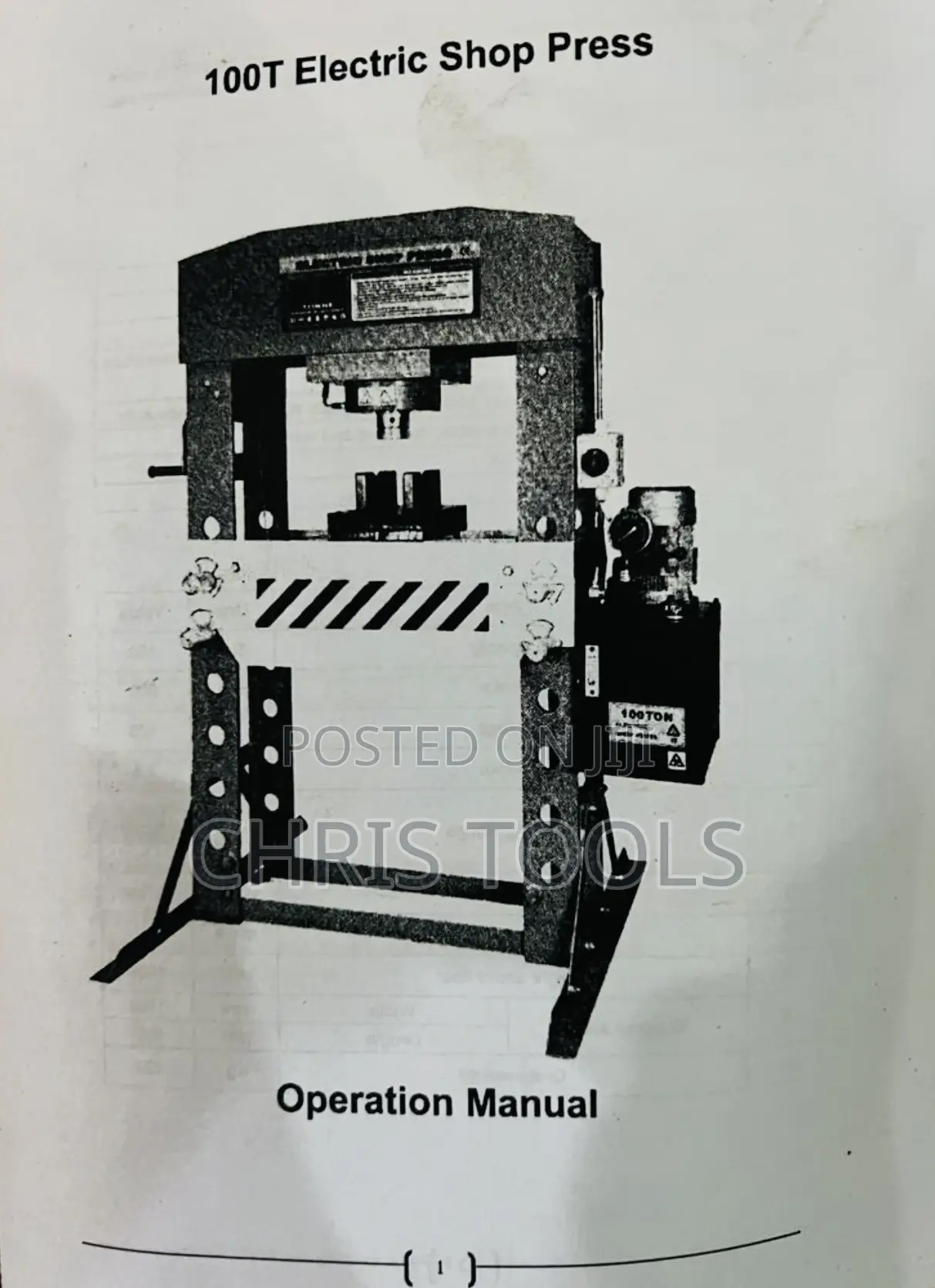100T Electric Shop Press