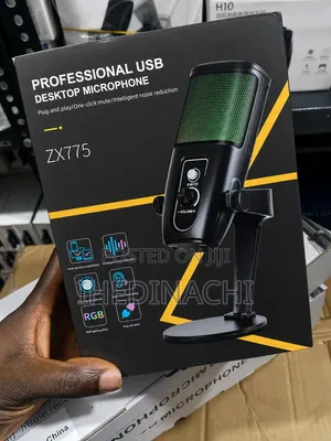 Professional ZX775 USB RGB Microphone With Noise Reduction
