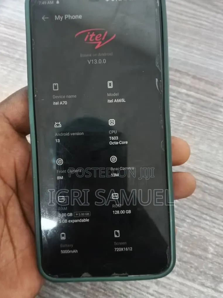 Itel A70 128 GB Blue