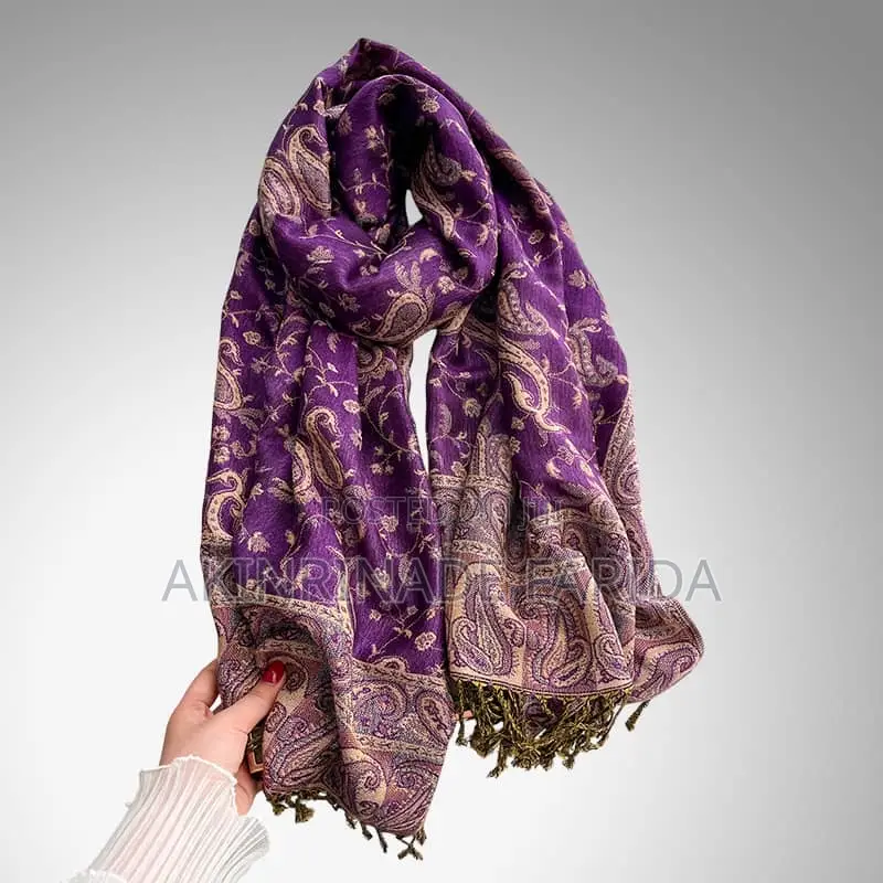 Quality Damask Pashmina Scarf