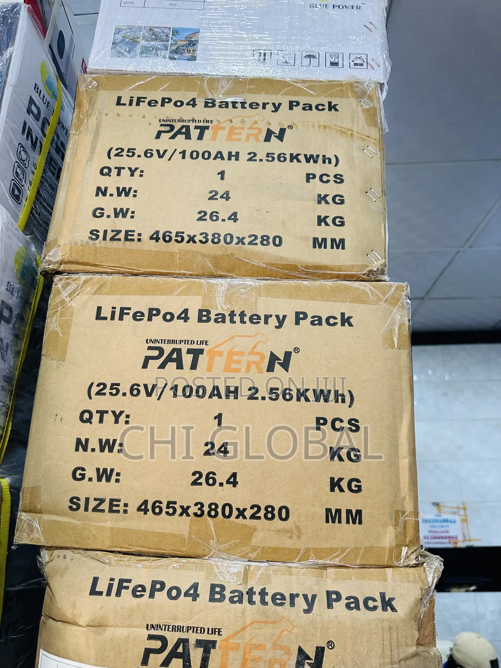 Pattern 2.56kwh 24v Lithium Battery