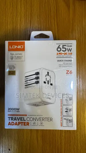 LDNIO 65W Gan Super Fast Charging Travel Converter Adapter
