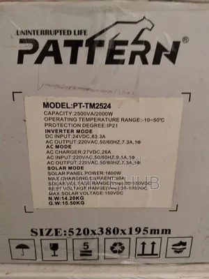PATTERN 2.5KVA Transfomer Based Hybrid Inverter
