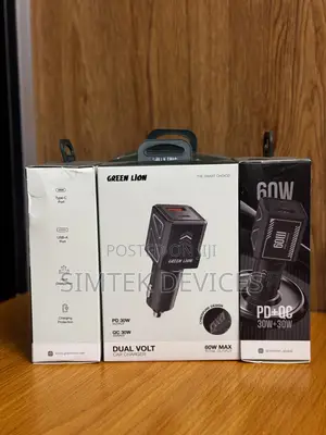 Green Lion Dual Volt Car Charger 60W Max