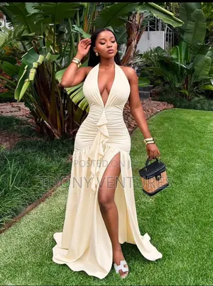 Elegant Summer Halter Backless Dress