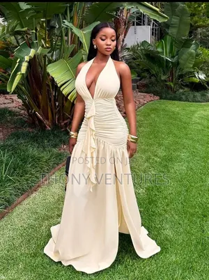 Elegant Summer Halter Backless Dress
