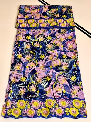 6yards Ankara Lace Material
