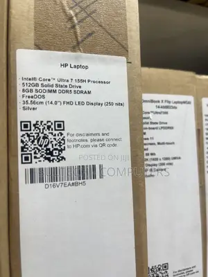 New Laptop HP 14S 8GB Intel Core Ultra 7 SSD 512GB