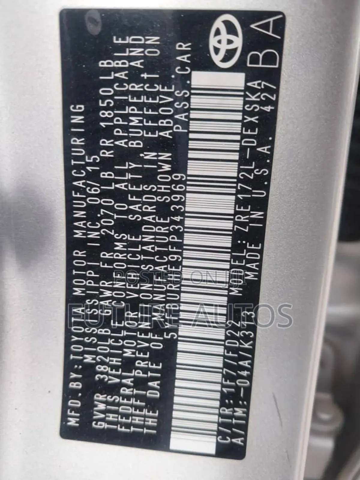 Toyota Corolla 2016 Silver