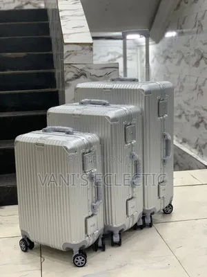 Luxury Aluminum 3-in-1 Trolley Suitcases
