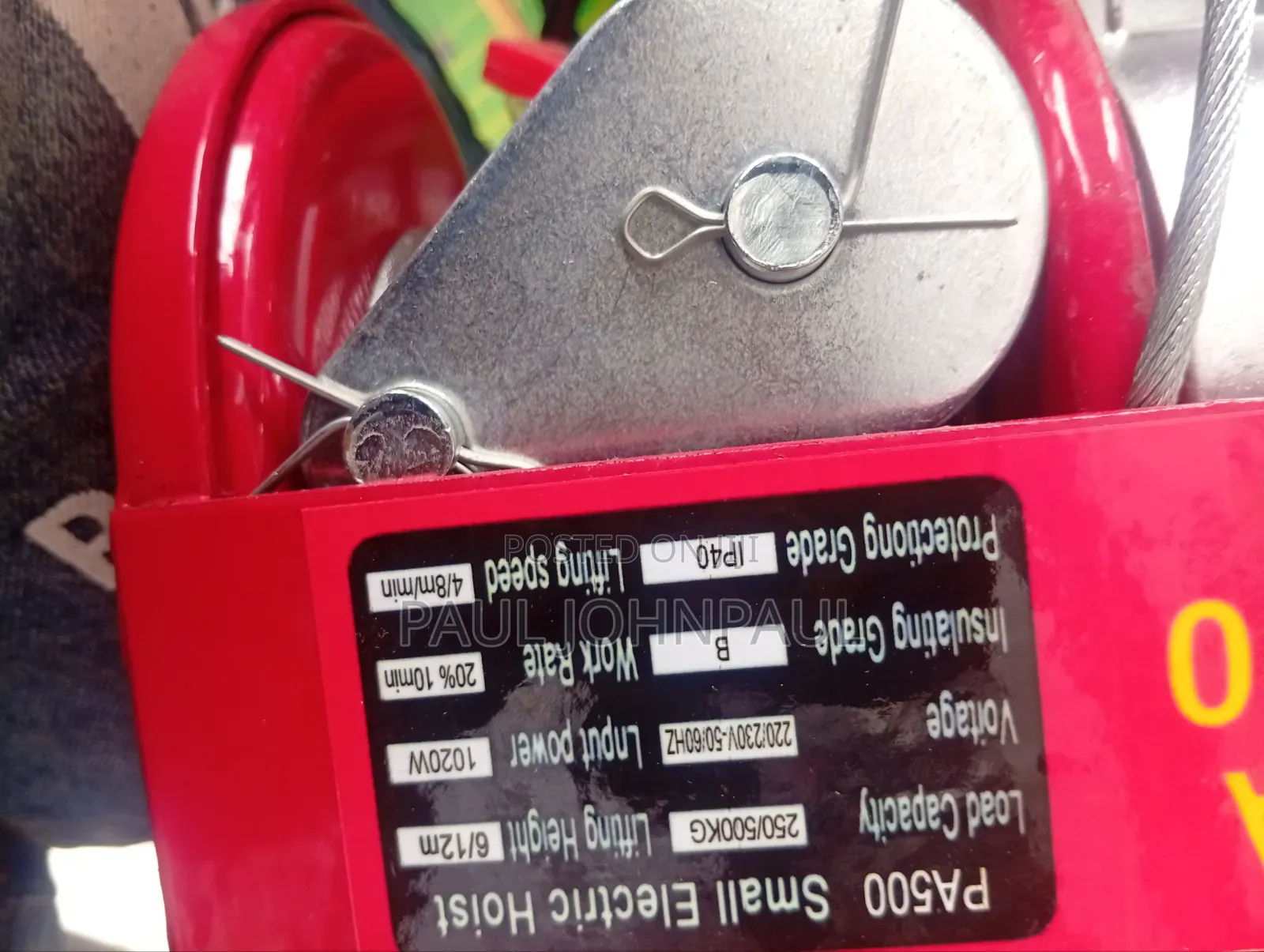 Electric Hoist Machine