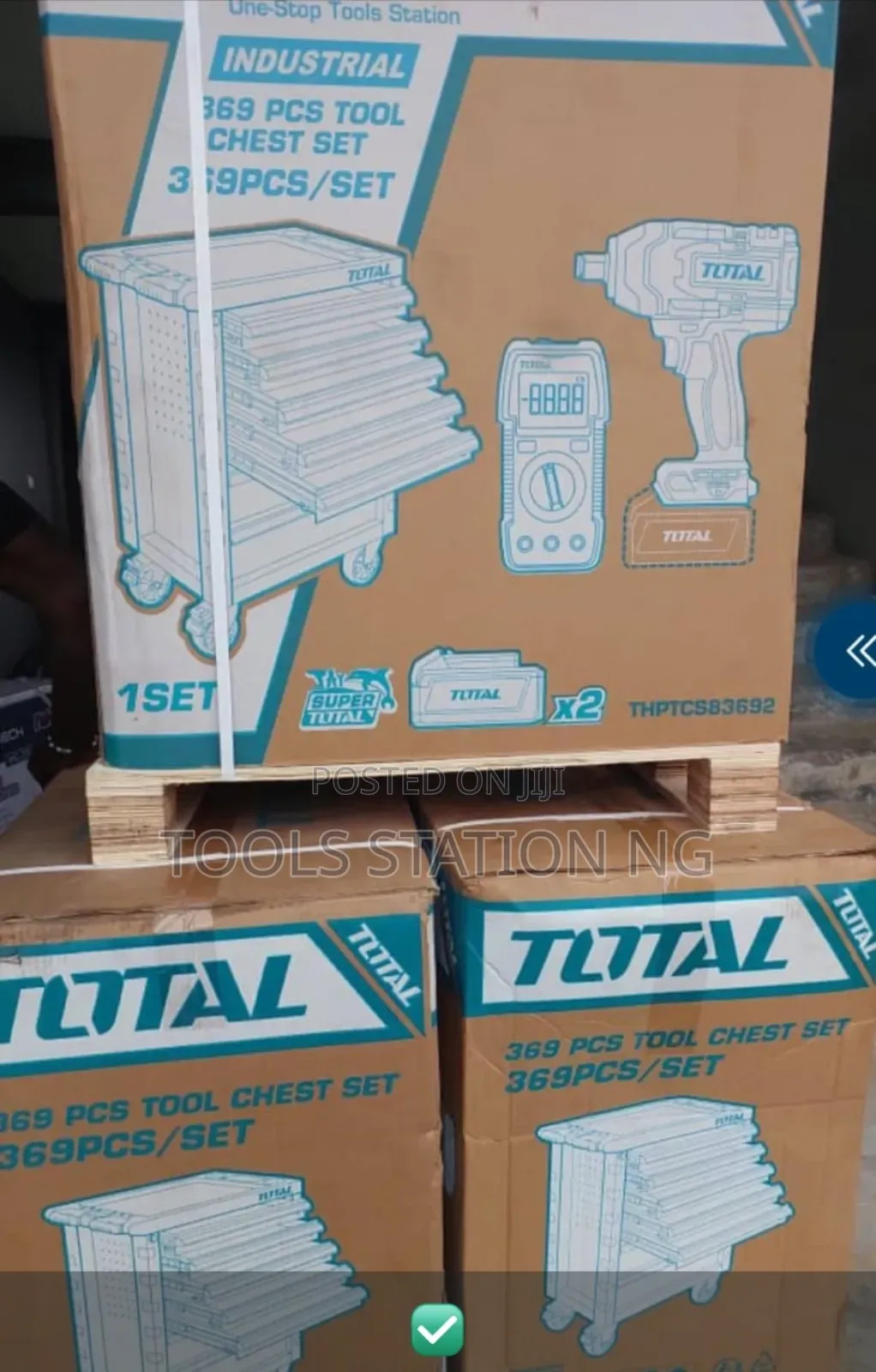 369pcs Mechanjcal and Electrical Tools Chest Set.