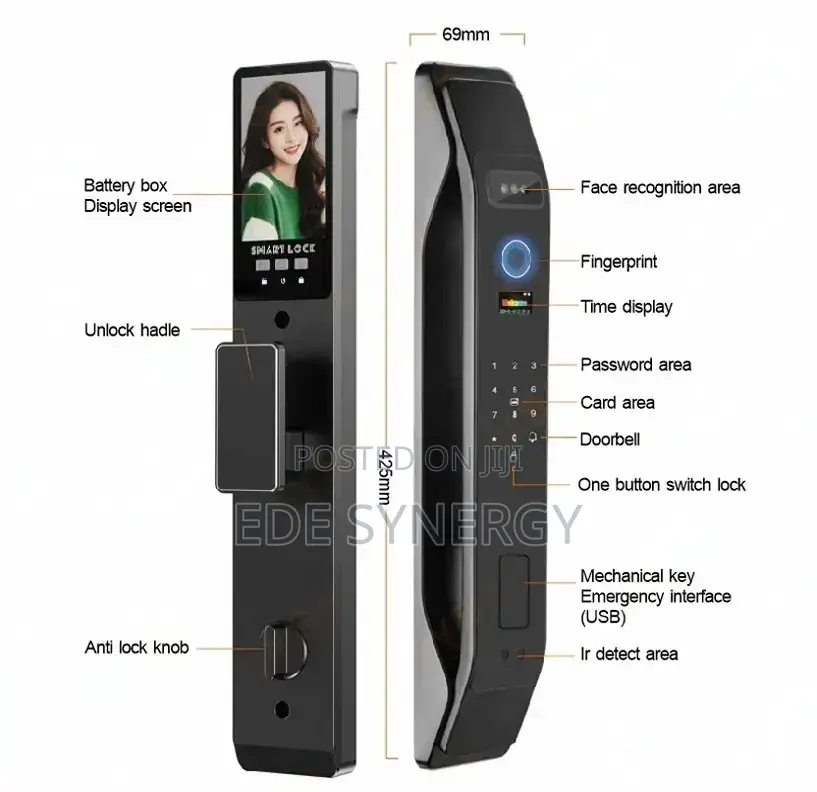 Hot Selling Tuya Smart Locks Face Recognition Biometric Smart Lock