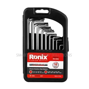 18PCS Combination Hex Key Set Heavy-Duty CR-V Allen Wrench Set