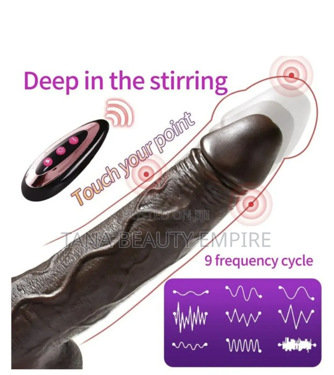 Rechargeable Remote Controlled Big Dildo Orgasm Vibrator