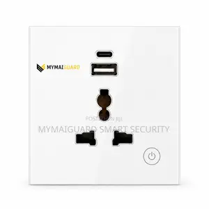Smart Single Wall Socket (3in1) With Type C and USB (WHITE)