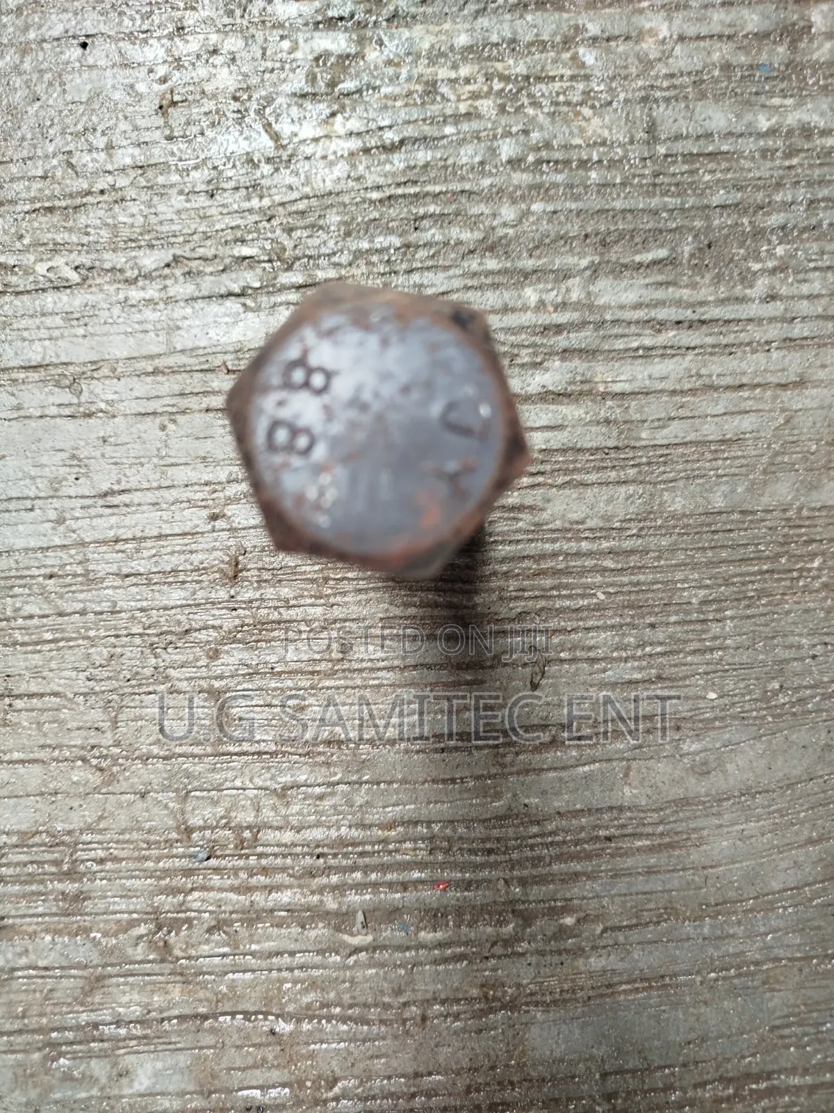 M24x100mm Black Steel Half Threaded