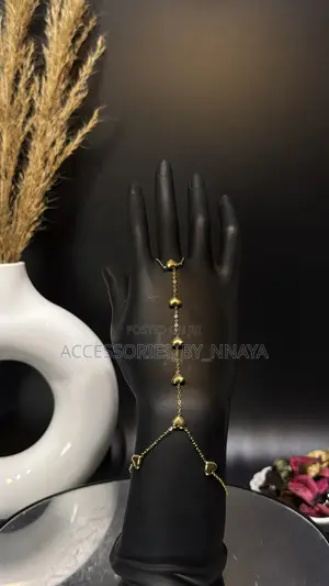 Gold Love Finger Hand Bracelet