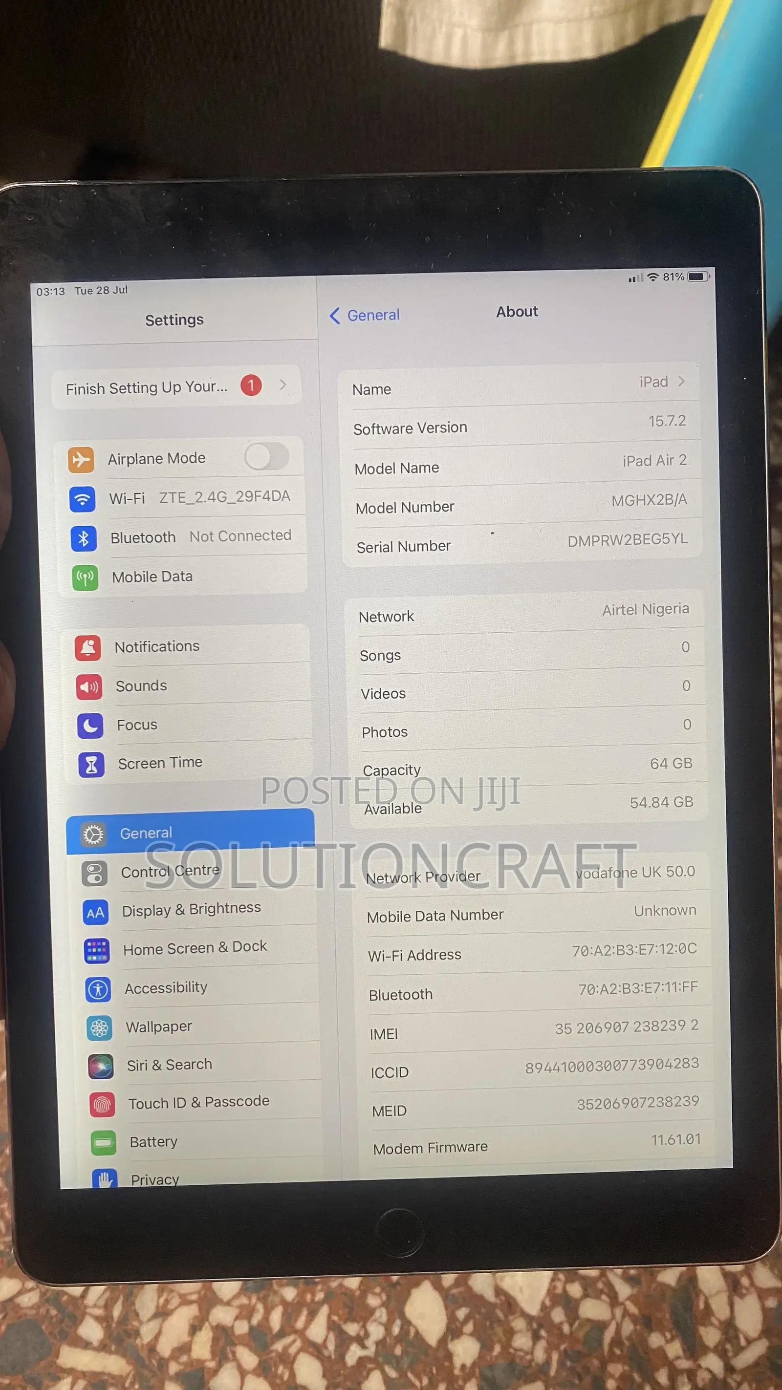Apple iPad 2 Wi-Fi + 3G 64 GB Black