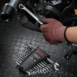 Flexible Wrench Set 12pcs 12-24mm Flex-Head Spanner Combination Kit