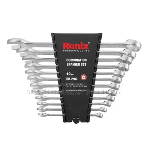 Flexible Wrench Set 12pcs 12-24mm Flex-Head Spanner Combination Kit