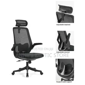 Ergonomic High-Back Mesh Office Chair With Adjustable Headrest