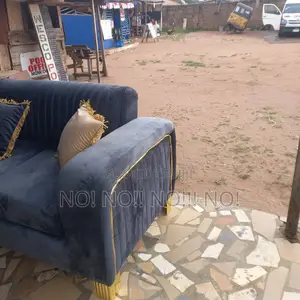 Brand New 7 Seater High Quality Velvet Sofa Set With Throw Pillows